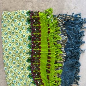 Colorful Patterned Sarongs (set of 2)